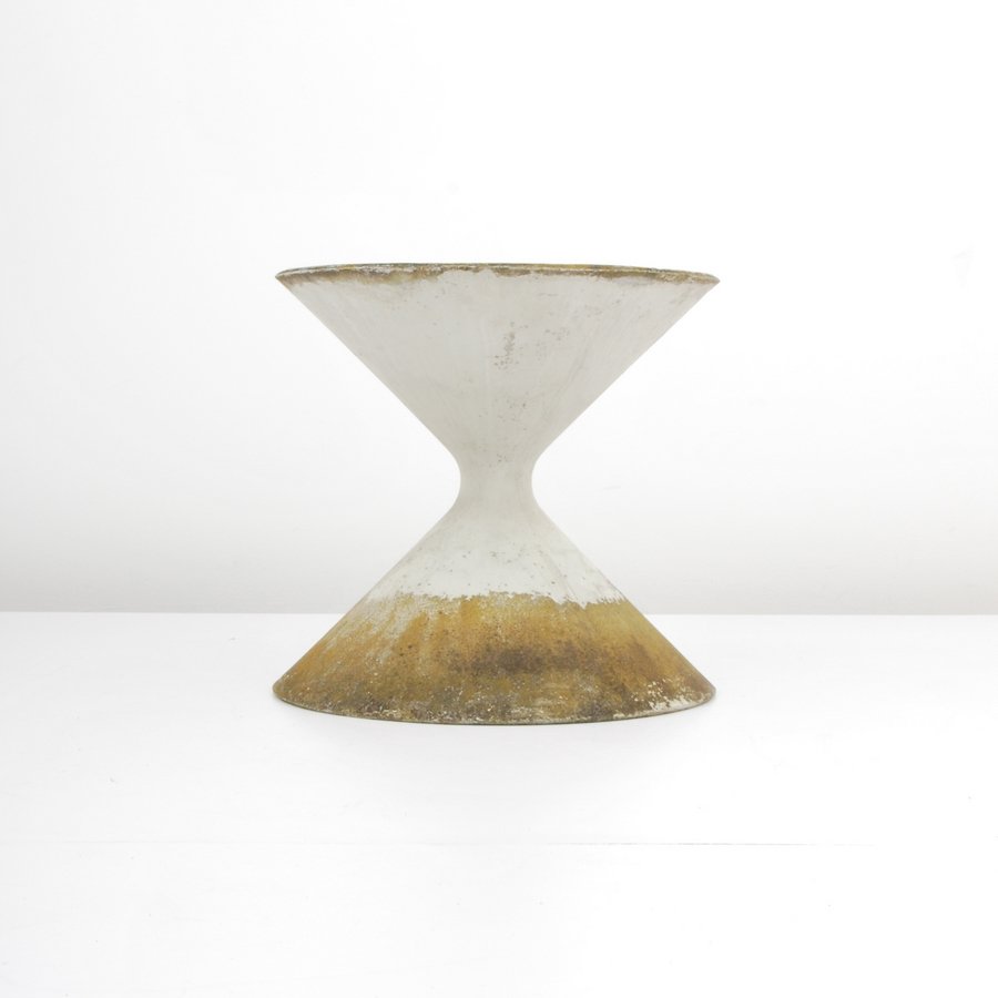 Willy Guhl Hourglass Planter: Designer & Manufacturer: Willy Guhl; Eternit AG Markings: marked Country of Origin & Materials: Switzerland; fibrated concrete Additional Information & Circa: Hourglass form planter by Willy Guhl. Dim