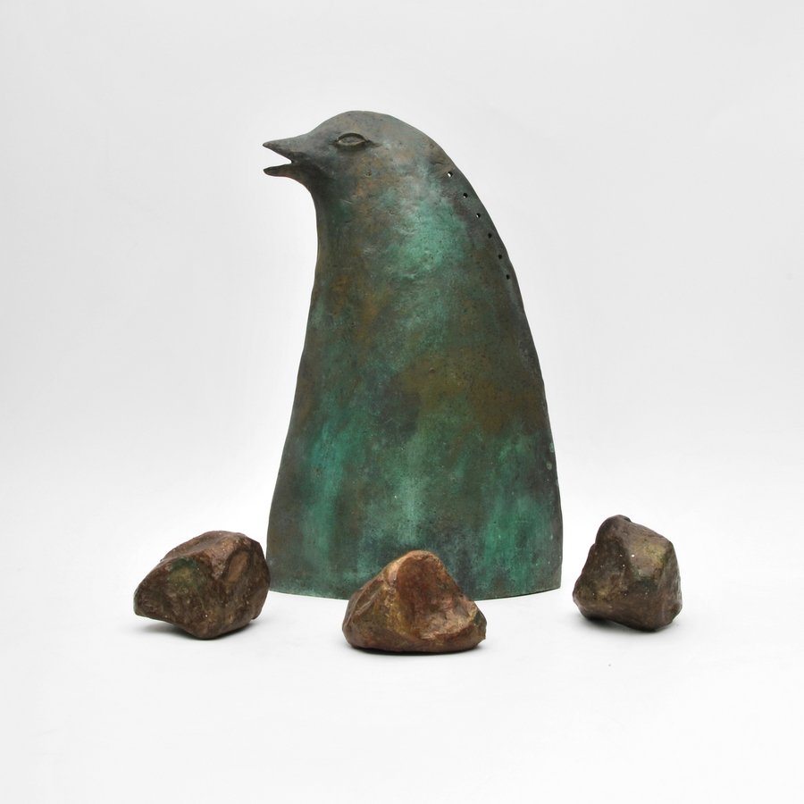 4-Piece Tellosa Sculpture: Designer & Manufacturer: Tellosa (Jesus Botello Sanchez) Markings: signed; dated 1988 Country of Origin & Materials: Mexican; metal Additional Information & Circa: Modernist four-piece sculpture by Te