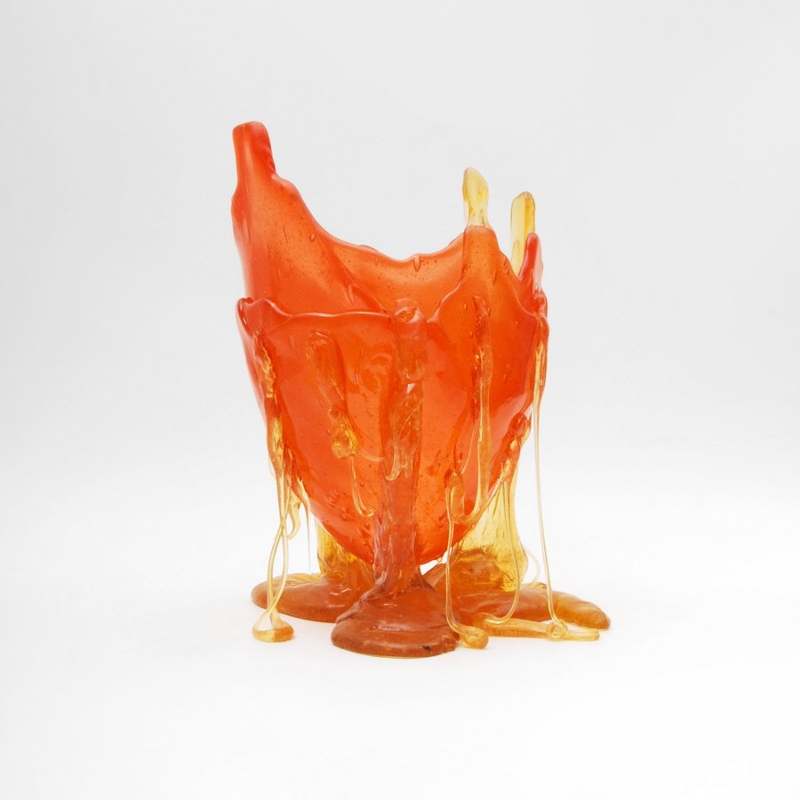 Large Gaetano Pesce "Clear Special" Vase: Designer & Manufacturer: Gaetano Pesce Markings: marked; e. 90 Country of Origin & Materials: Italy; other Additional Information & Circa: Large "Clear Special" vase from the Fish Design collection by