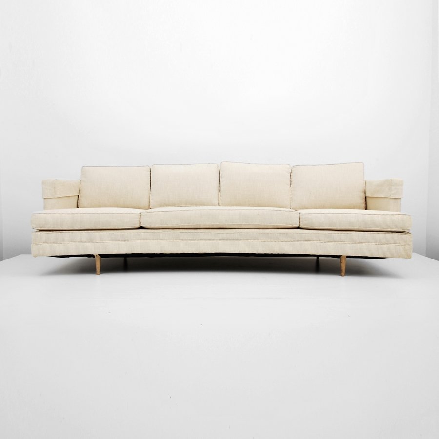 Sofa, Attributed to Edward Wormley: Designer & Manufacturer: Edward Wormley, Attributed; Dunbar Markings: none Country of Origin & Materials: USA; wood, upholstery Additional Information & Circa: Sofa attributed to Edward Wormley. (Key 