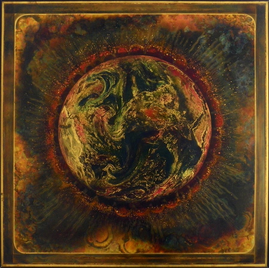 Large Bernhard Rohne Wall Plaque: Designer & Manufacturer: Bernhard Rohne; Mastercraft Markings: none Country of Origin & Materials: USA; brass, other Additional Information & Circa: Large wall plaque by Bernhard Rohne. (Key Word Sear