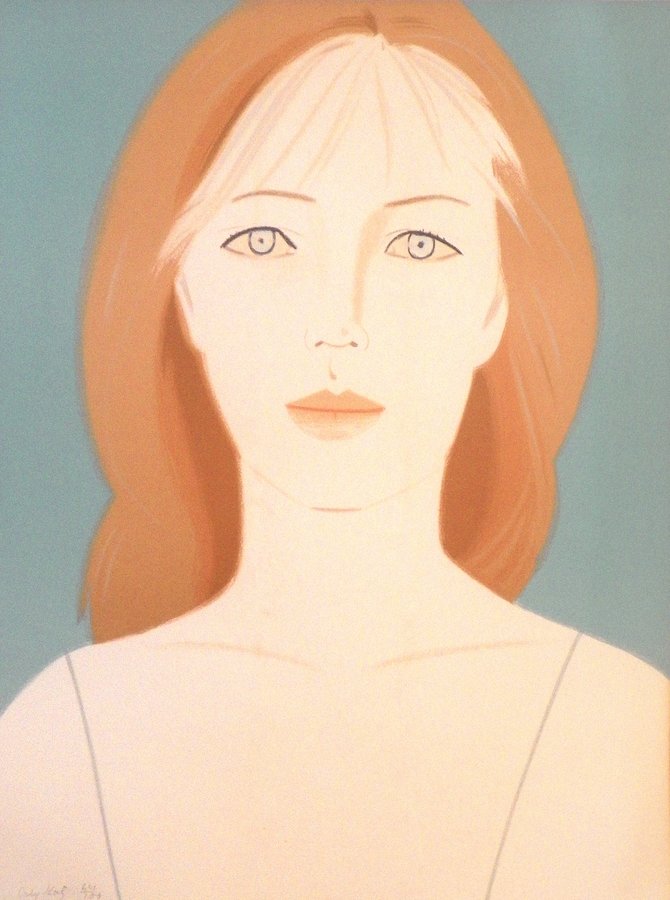 Alex Katz "Anastasia" Lithograph: Designer & Manufacturer: Alex Katz Markings: signed; e. 65/100 Country of Origin & Materials: American; lithograph Additional Information & Circa: "Anastasia" lithograph by Alex Katz (b. 1927). Katz's