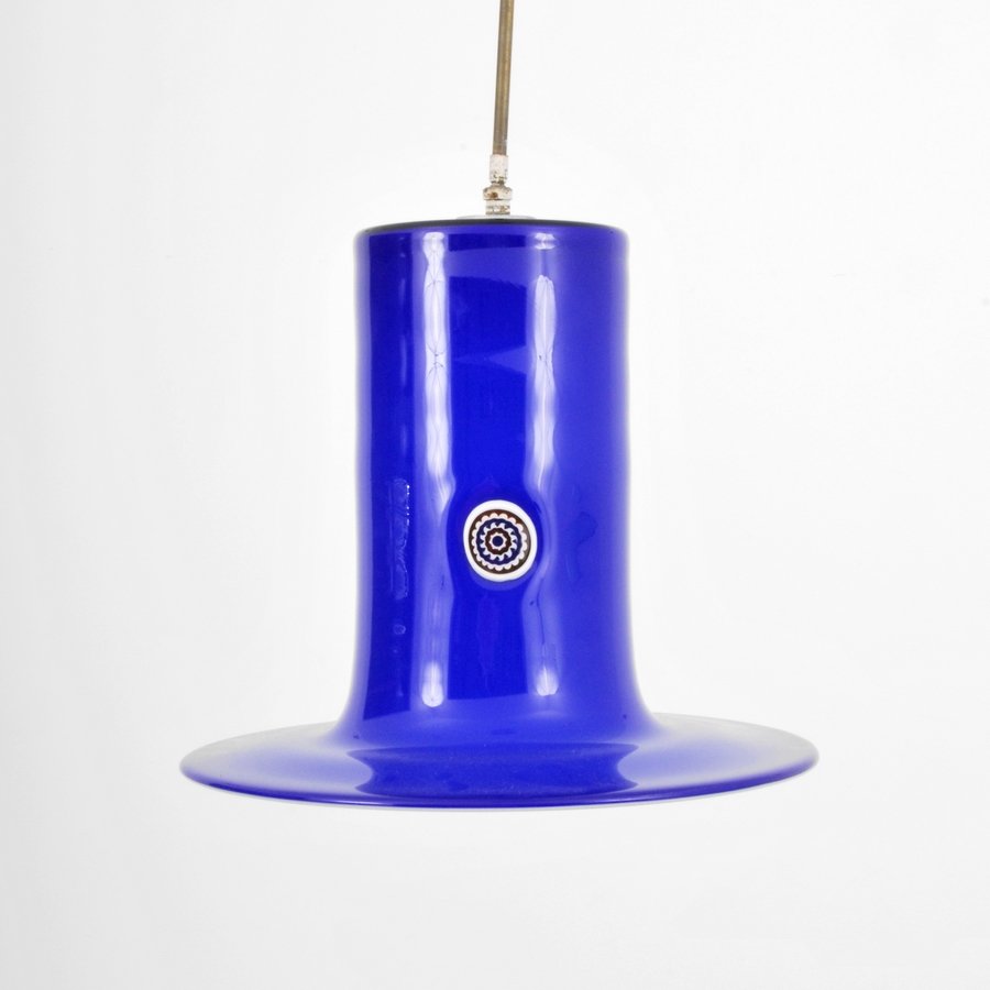 Alessandro Pianon Chandelier: Designer & Manufacturer: Alessandro Pianon; Vistosi Markings: none Country of Origin & Materials: Italy; glass, metal Additional Information & Circa: Chandelier with murrine and ceiling cap by Alessan