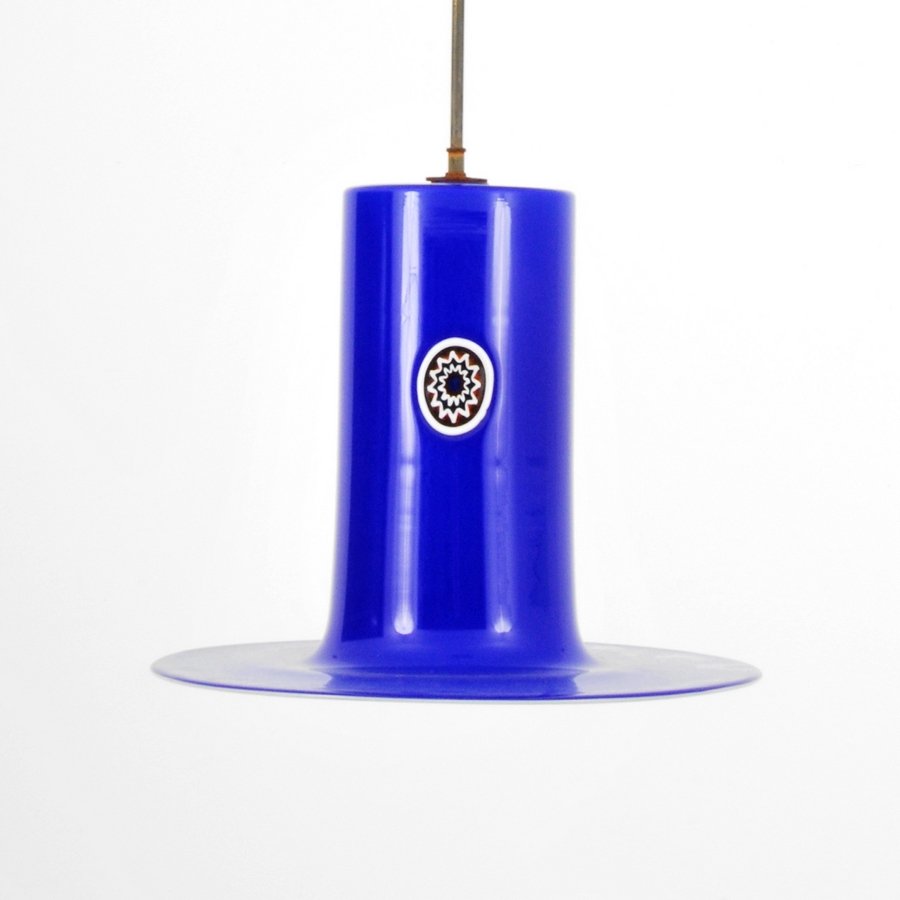 Alessandro Pianon Chandelier: Designer & Manufacturer: Alessandro Pianon; Vistosi Markings: none Country of Origin & Materials: Italy; glass, metal Additional Information & Circa: Chandelier with murrine and ceiling cap by Alessan