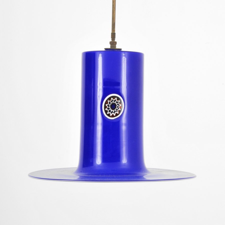 Alessandro Pianon Chandelier: Designer & Manufacturer: Alessandro Pianon; Vistosi Markings: none Country of Origin & Materials: Italy; glass, metal Additional Information & Circa: Chandelier with murrine and ceiling cap by Alessan
