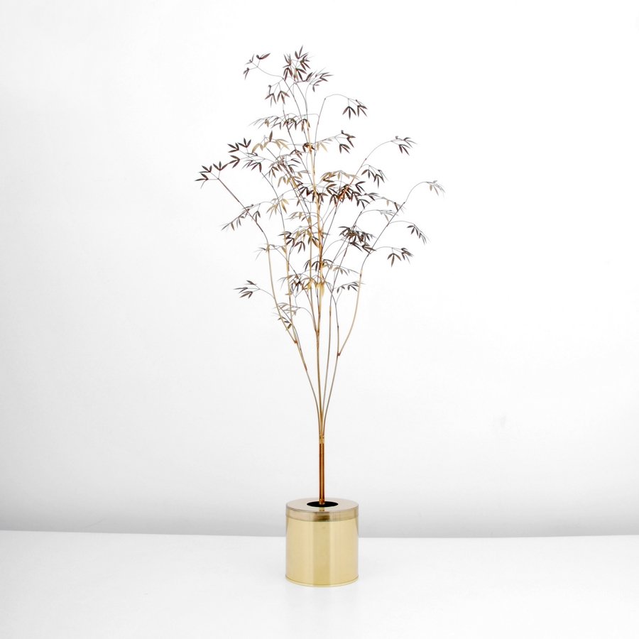 Tall Curtis Jere Tree Sculpture: Designer & Manufacturer: Curtis Jere; Artisan House Markings: signed; dated 1985 Country of Origin & Materials: USA; metal, other Additional Information & Circa: Large tree form sculpture by Curtis Je