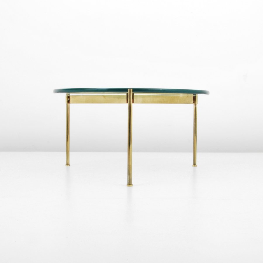Ward Bennett "Claw" Cocktail Table: Designer & Manufacturer: Ward Bennett; Brickel Associates or Geiger International Markings: none Country of Origin & Materials: USA; brass, glass Additional Information & Circa: "Claw" cocktail table