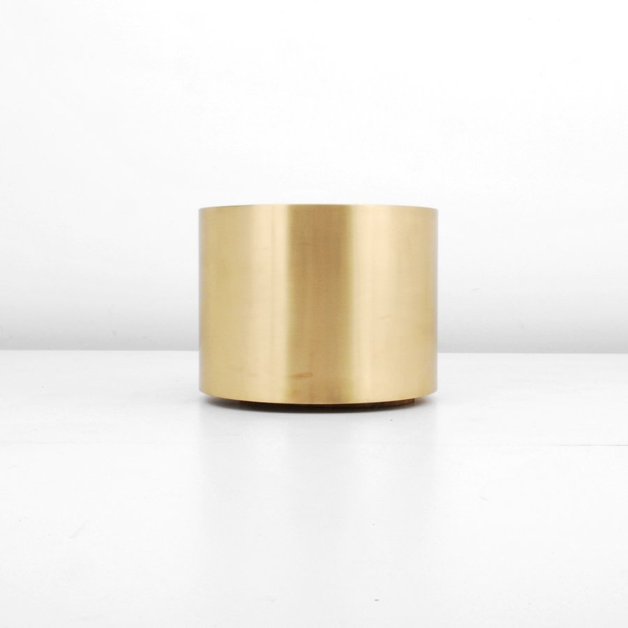 Brueton Side Table: Designer & Manufacturer: Brueton Markings: none Country of Origin & Materials: USA; metal Additional Information & Circa: Side table by Brueton. (Key Word Search: Milo Baughman, Pace Collection, Thaye