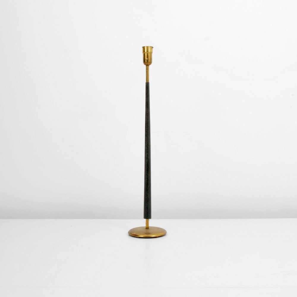 Floor Lamp Attributed to James Mont: Designer & Manufacturer: James Mont, Attributed Markings: none Country of Origin & Materials: USA; oak, metal Additional Information & Circa: Cerused oak floor lamp attributed to James Mont. (Key Word