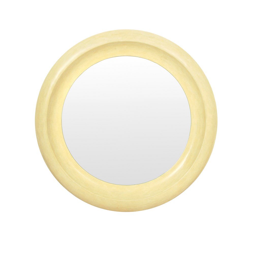 Large Tessellated Mirror in the Manner of Karl Springer: Designer & Manufacturer: Karl Springer, Manner of; Jimeco LTDA Markings: marked Country of Origin & Materials: Colombia; horn or other, mirror Additional Information & Circa: Large tessellated mirror