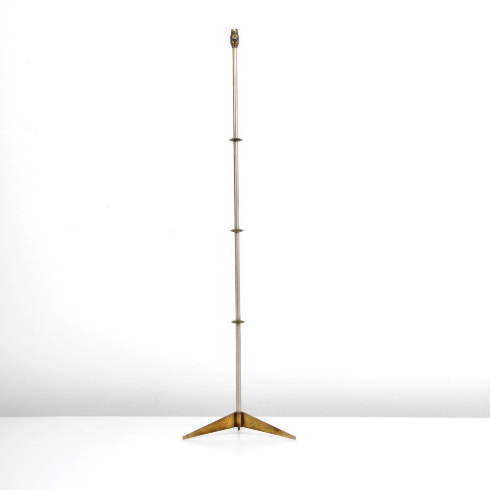 Floor Lamp Attributed to Maison Bagues: Designer & Manufacturer: Maison Bagues, Attributed Markings: none Country of Origin & Materials: France; metal Additional Information & Circa: Floor lamp attributed to Maison Bagues. (Key Word Search: