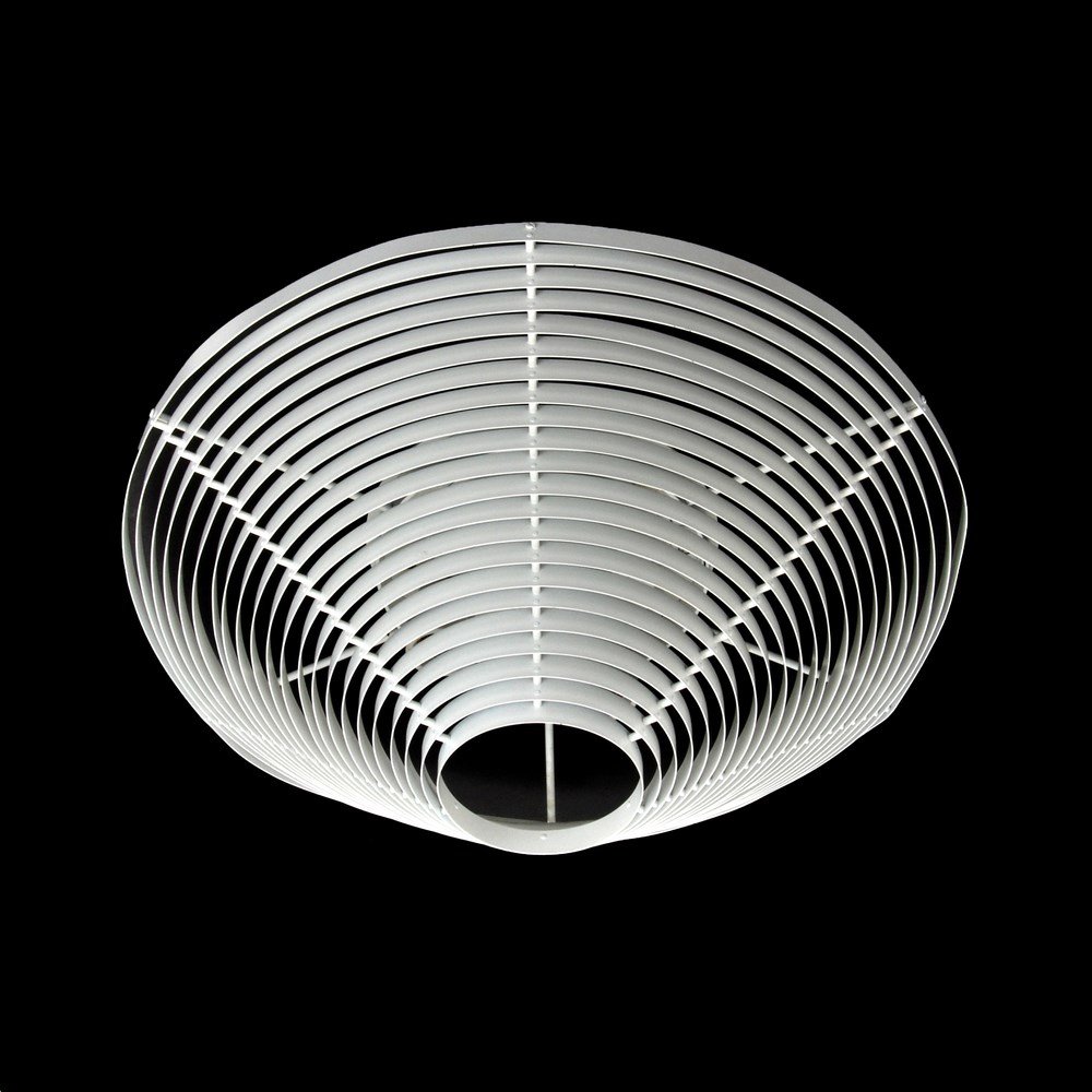 Alvar Aalto Ceiling Light, Model A 622 A: Designer & Manufacturer: Alvar Aalto; Valaisinpaja Oy Markings: marked Country of Origin & Materials: Finland; metal Additional Information & Circa: Model "A 622 A" ceiling light by Alvar Aalto. (Key 