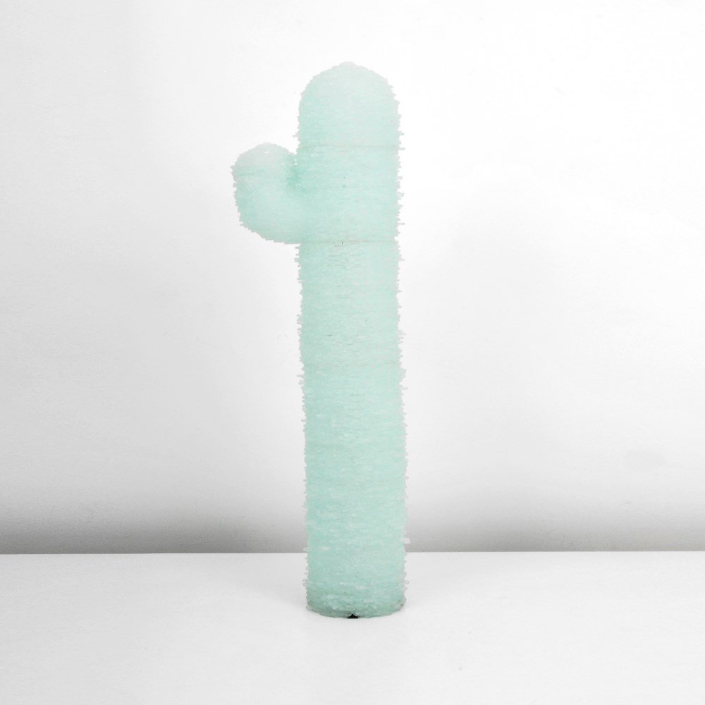 Large "Cactus" Floor Lamp, Manner of Poliarte: Designer & Manufacturer: Poliarte, Manner of Markings: none Country of Origin & Materials: Italy; glass, metal Additional Information & Circa: Large "Cactus" glass floor lamp in the manner of Poliarte