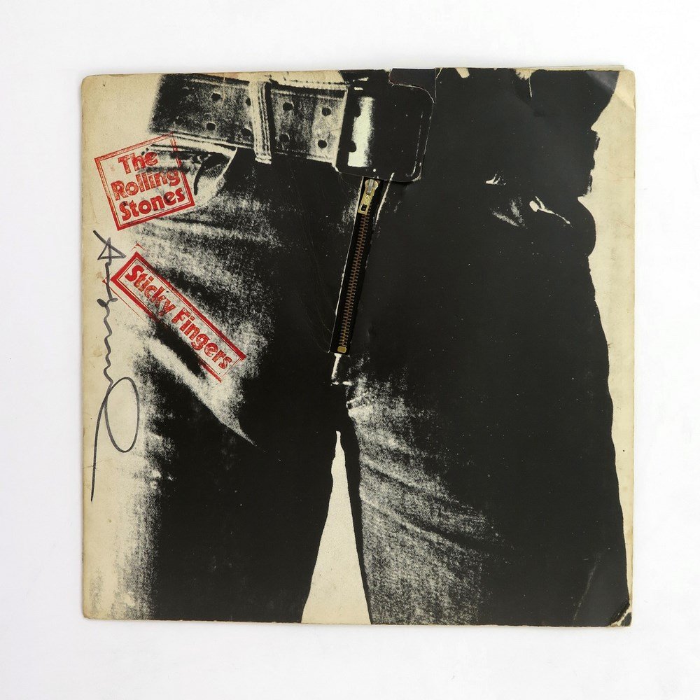 Andy Warhol/Rolling Stones "Sticky Fingers" Album: Designer & Manufacturer: Andy Warhol Markings: signed Country of Origin & Materials: American; album with cover Additional Information & Circa: Rolling Stones "Sticky Fingers" album and photographic a