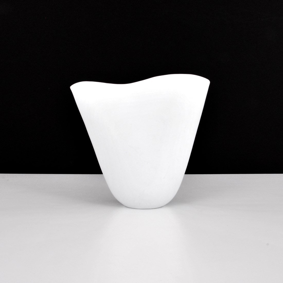 Stig Lindberg 'Veckla' Vase/Vessel: Designer & Manufacturer: Stig Lindberg; Gustavsberg Markings: marked Country of Origin & Materials: Denmark; glazed stoneware Additional Information & Circa: Vase/vessel 'Veckla' by Stig Lindberg. (Ke