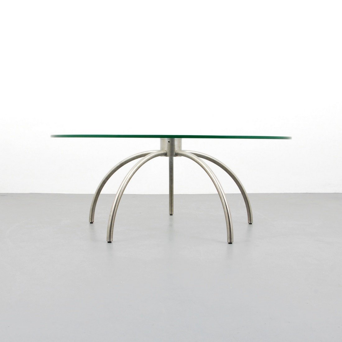 Nanna Ditzel 'Mirror' Coffee Table: Designer & Manufacturer: Nanna Ditzel; Fredericia Furniture Markings: none Country of Origin & Materials: Denmark; stainless steel, glass Additional Information & Circa: Coffee table 'Mirror' by Nanna