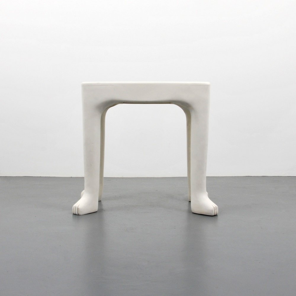 Large John Dickinson Occasional Table: Designer & Manufacturer John Dickinson Markings none Country of Origin & Materials USA; painted plaster Additional Information & Circa Provenance: consignor believes she purchased these from the con