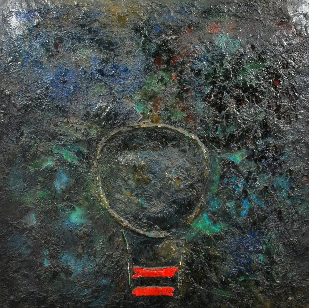 Large Prince Monyo Mixed Media, Original Work: Designer & Manufacturer Prince Monyo Simon Mihailescu-Nasturel (Prince Monyo, b. 1926) Markings signed Country of Origin & Materials American/Romanian; possibly resin Additional Information & Circa