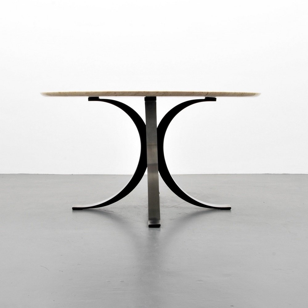 Osvaldo Borsani Marble Dining Table: Designer & Manufacturer Osvaldo Borsani; Tecno Markings none Country of Origin & Materials Italy; metal, marble Additional Information & Circa Reference: Repertorio Del Design Italiano (1950 - 2000