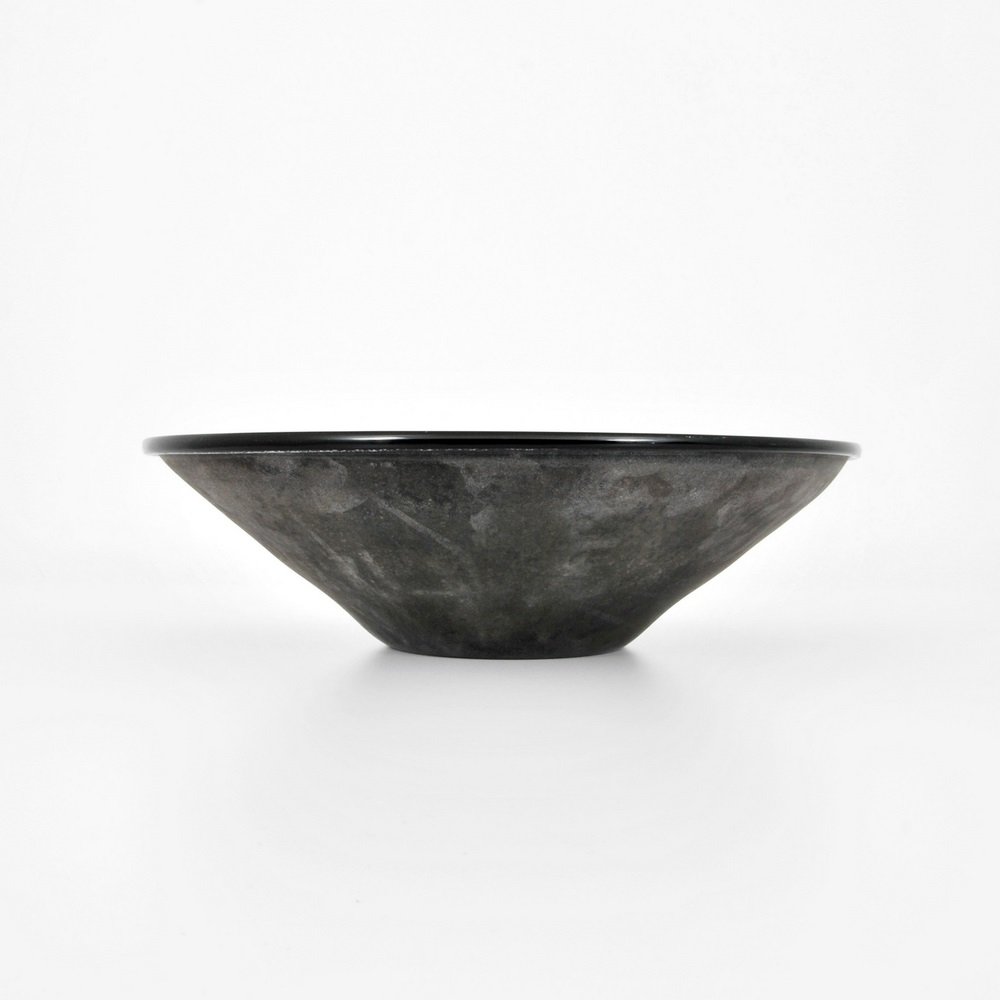Large Alfredo Barbini Center Bowl, Murano: Designer & Manufacturer Alfredo Barbini Markings signed Country of Origin & Materials Italy; glass Additional Information & Circa (Key Word Search: Venini, Barovier & Toso, Archimede Seguso, Cenedes