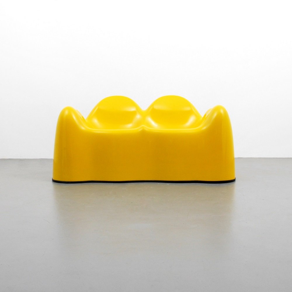 Wendell Castle "Molar" Loveseat: Designer & Manufacturer Wendell Castle Markings none Country of Origin & Materials USA; gel-coated fiberglass, rubber Additional Information & Circa Consignor purchased the suite in 1976 from the Be