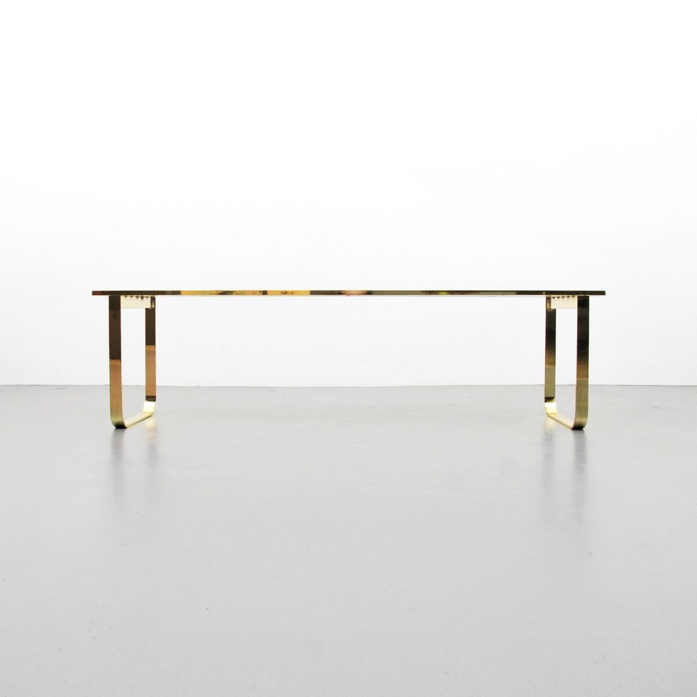 Milo Baughman Slatted Bench: Designer & Manufacturer Milo Baughman; Thayer Coggin Markings none Country of Origin & Materials USA; metal Additional Information & Circa (Key Word Search: Milo Baughman, Pace Collection, Thayer Co