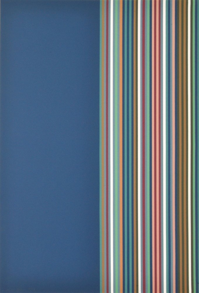 Gene Davis Serigraph, Signed Edition: Designer (Artist) & Manufacturer: Gene Davis (1920-1985) Markings: signed; ed. 74/90; 1974 Country of Origin & Materials: American; paper Additional Information: Work is from the "Peace Portfolio II".