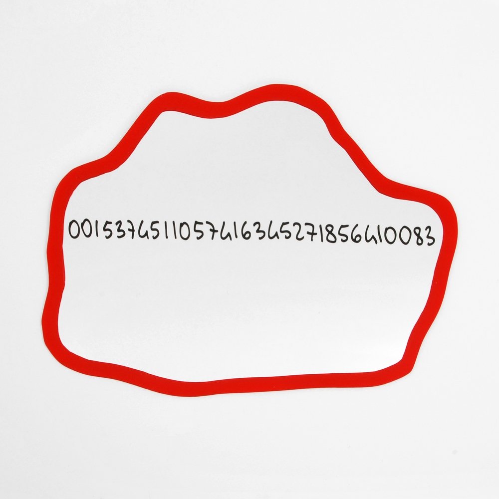 Michelangelo Pistoletto "Frattali": Designer (Artist) & Manufacturer: Michelangelo Pistoletto (b. 1933) Markings: marked Country of Origin & Materials: Italian; acrylic on mirrored glass Additional Information: Includes letter of authen