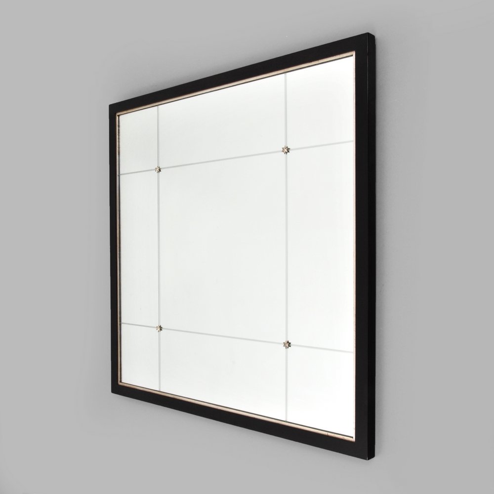 Large Barbara Barry Mirror: Designer (Artist) & Manufacturer: Barbara Barry; Baker Markings: marked Country of Origin & Materials: USA; wood, mirror Additional Information: (Key Word Search: James Mont, Serge Roche, Karl Springe