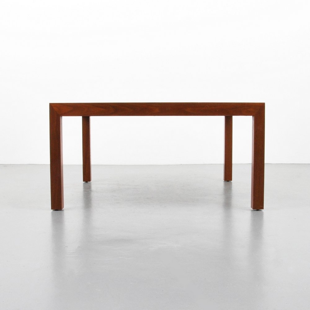 Edward Wormley Coffee Table: Designer (Artist) & Manufacturer: Edward Wormley; Dunbar Markings: marked Country of Origin & Materials: USA; wood Additional Information: (Key Word Search: Baker, Edward Wormley, Dunbar, Harvey Probb