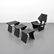 Grete Jalk Chair & Nesting Tables