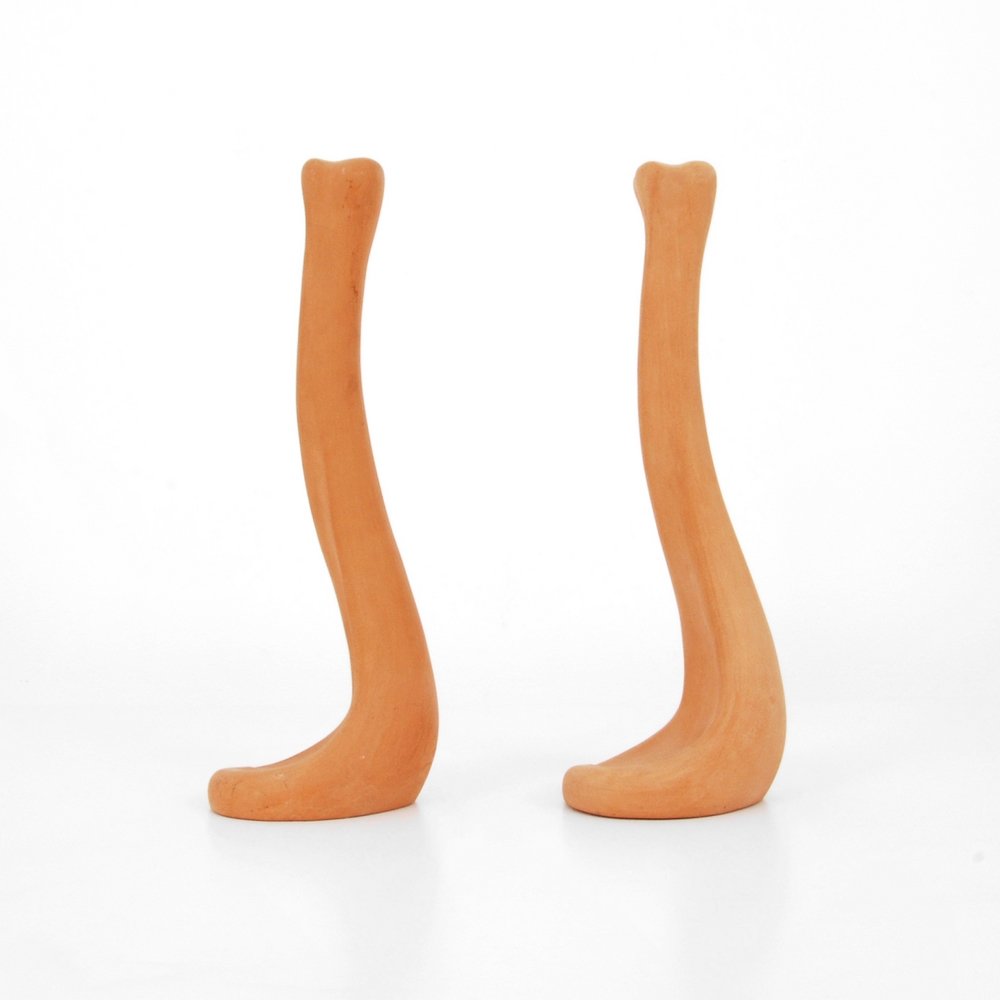 Elsa Peretti Candlesticks: Designer (Artist) & Manufacturer: Elsa Peretti; Tiffany & Co. Markings: marked Country of Origin & Materials: Italy; terracotta Additional Information: (Key Word Search: Claude Conover, Marcello Fanto