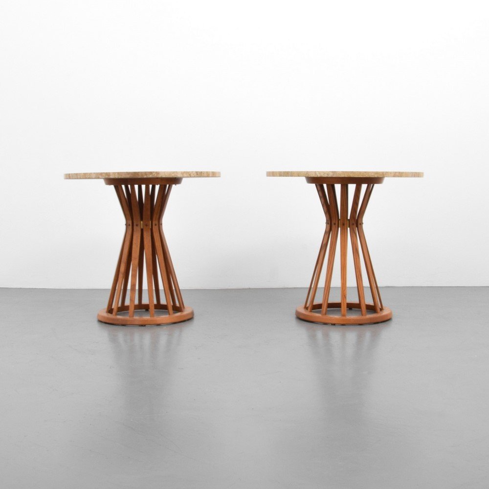 Pair Of Large Edward Wormley "sheaf Of Wheat" Tables