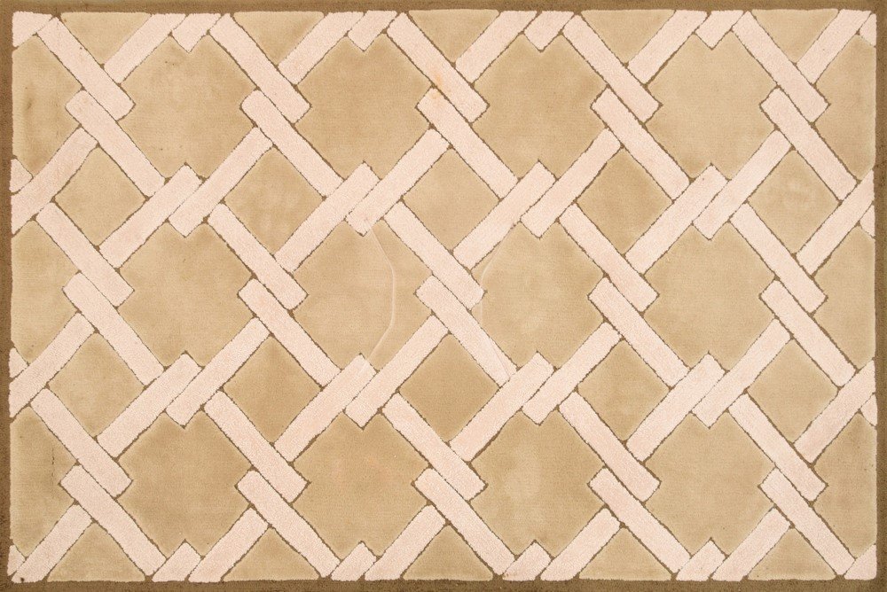 Edward Fields "Missing Link" Rug: Designer & Manufacturer: Edward Fields Markings: marked Country of Origin & Materials: USA; 100% virgin wool Additional Information & Circa: (Key Word Search: Baker, Edward Wormley, Dunbar, Harvey Pro
