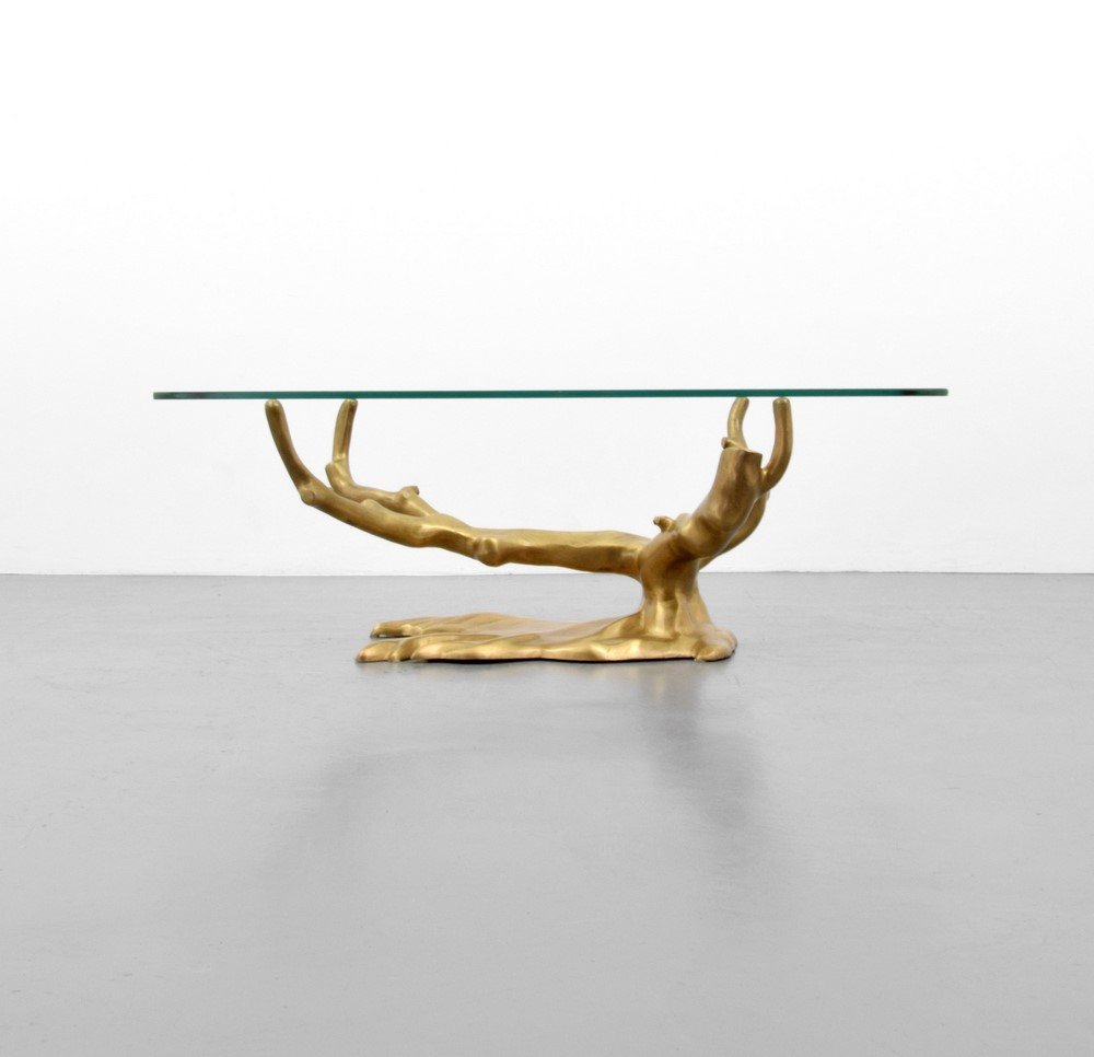 Willy Daro Coffee Table: Designer & Manufacturer: Willy Daro Markings: none Country of Origin & Materials: Belgium; brass, glass Additional Information & Circa: (Key Word Search: Willy Daro, Ado Chale, Ettiene Allemeersch, Jo