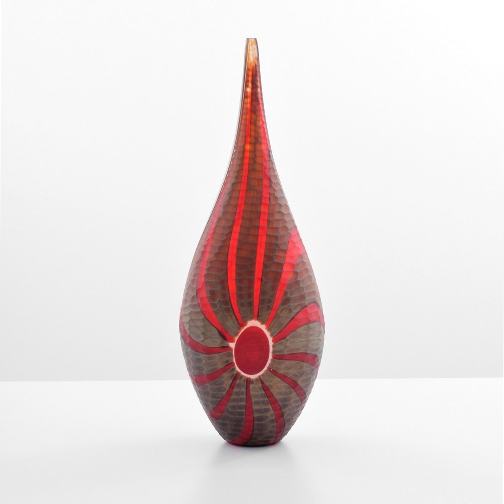 Large Campagnol and Salvadore Vase/Vessel, Murano: Designer & Manufacturer: Campagnol and Salvadore Markings: marked Country of Origin & Materials: Italy; glass Additional Information & Circa: (Key Word Search: Venini, Barovier & Toso, Archimede Segus