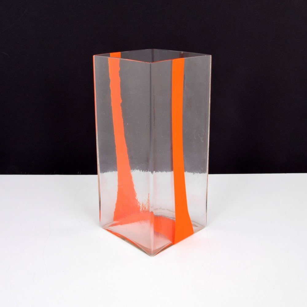 Large Ludovico Diaz de Santillana Vase, Venini: Designer & Manufacturer: Ludovico Diaz de Santillana for Pierre Cardin; Venini Markings: marked Country of Origin & Materials: Italy; glass Additional Information & Circa: Reference: Venini Glass Cata