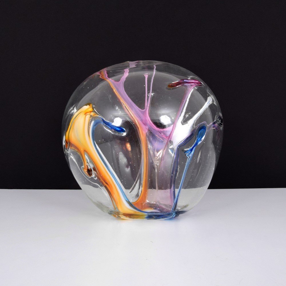 Peter Bramhall Sculpture: Designer & Manufacturer: Peter Bramhall Markings: signed; 1986 Country of Origin & Materials: American; glass Additional Information & Circa: Work is titled "Springtime". (Key Word Search: Dale Chihul