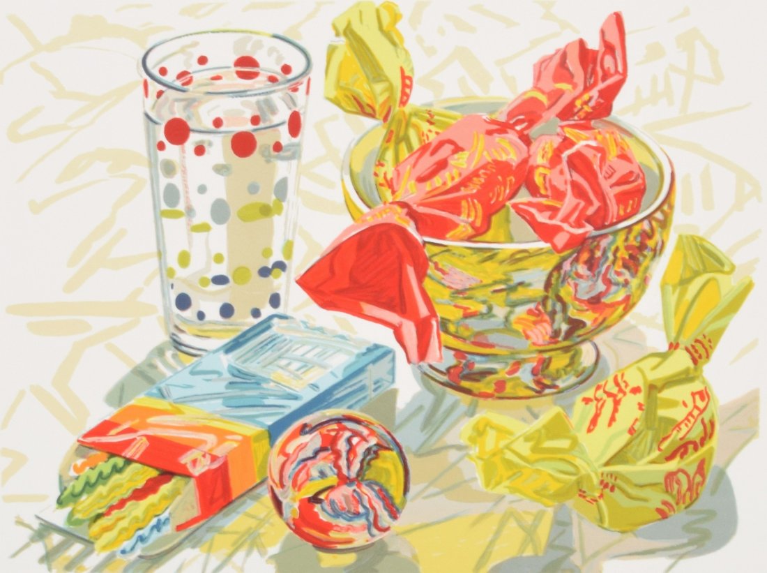 Janet Fish Lithograph, Signed Limited Edition: Designer & Manufacturer: Janet Fish (b. 1938) Markings: signed; ed. 11/100; 1996 Country of Origin & Materials: American; paper Additional Information & Circa: Provenance: Szoke Gallery, New York | Ga