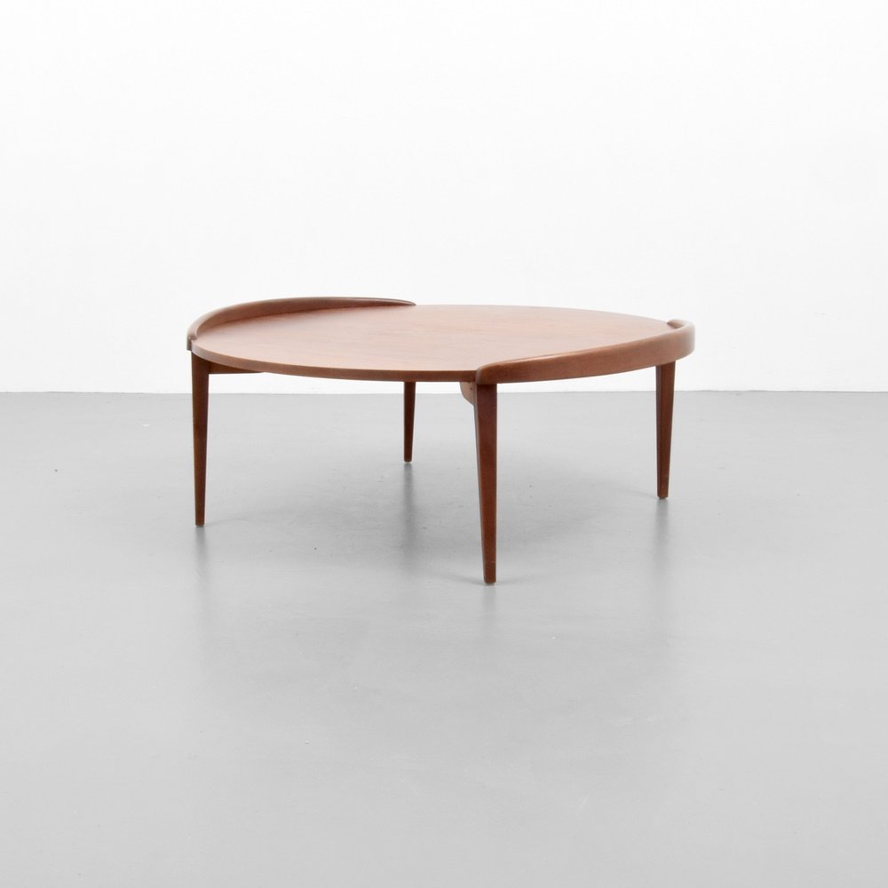 Jens Risom Coffee Table: Designer & Manufacturer: Jens Risom; Jens Risom Design, Inc. Markings: marking(s) Country of Origin & Materials: USA; wood Additional Information: (Key Word Search: Baker, Edward Wormley, Dunbar, Harv