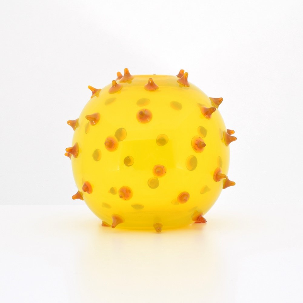 Large Pino Signoretto Vase, Murano: Designer & Manufacturer: Pino Signoretto Markings: marking(s) Country of Origin & Materials: Italy; glass Additional Information: (Key Word Search: Venini, Barovier & Toso, Sottsass, Memphis, Archimed