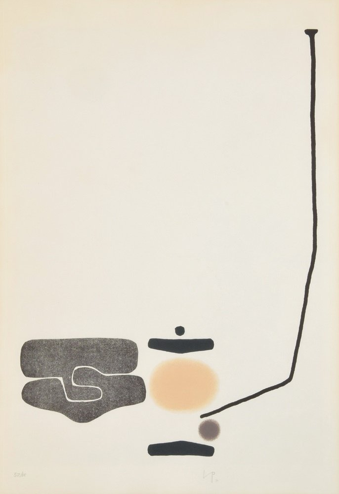 Victor Pasmore Lithograph, Signed Limited Edition: Designer & Manufacturer: Victor Pasmore (1908 - 1998) Markings: signed; ed. 32/60; 1972 Country of Origin & Materials: British; paper Additional Information: Artist information: "Victor Pasmore was a