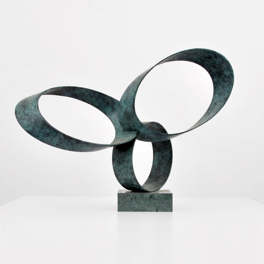 Large Larry Mohr Bronze Sculpture: Designer & Manufacturer: Larry Mohr (1921-2013) Markings: signed; ed. 1/8 Country of Origin & Materials: American; bronze Additional Information: Provenance: Estate of Larry Mohr. Larry Mohr was an ac
