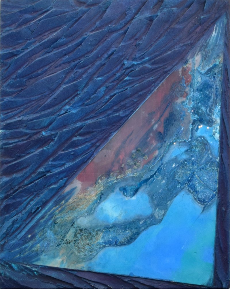 Large Laddie John Dill Mixed Media, Original Work: Designer & Manufacturer: Laddie John Dill (b.1943) Markings: signed; 1990 Country of Origin & Materials: American; mixed media on board Additional Information: Dimensions(H,W,D): 60.5"h, 48"w