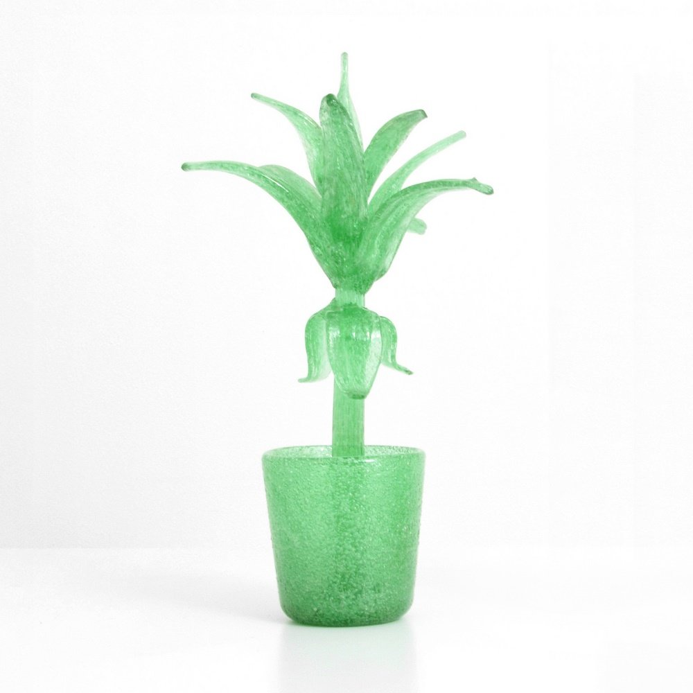Napoleone Martinuzzi PULEGOSO Cactus Sculpture: Designer & Manufacturer: Napoleone Martinuzzi Markings: no marking(s) apparent Country of Origin & Materials: Italy; glass Additional Information: Reference (similar forms): Venini Glass Catalogue 192