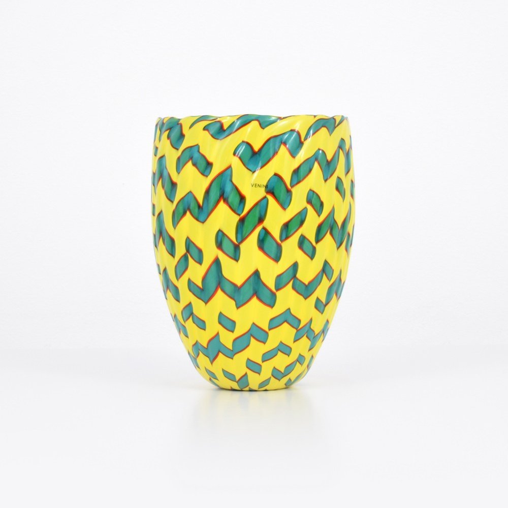 James Carpenter CALABASH Vase: Designer & Manufacturer: James Carpenter; Venini Markings: marking(s); 2006 Country of Origin & Materials: Italy; glass Additional Information: References: Venini Glass Catalogue 1921-2007, Franco Deb