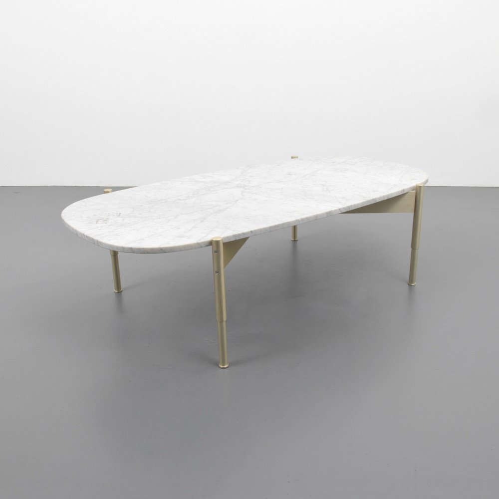 Coffee Table, Gio Ponti Design (See Notation): Designer & Manufacturer: Gio Ponti Design Markings: no marking(s) apparent Country of Origin & Materials: Italy; metal, marble Additional Information: This design was used in the Hotel Parco dei Princ