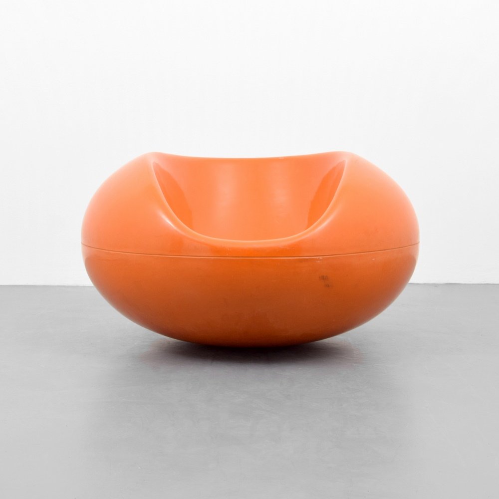 Eero Aarnio PASTILLE Lounge Chair: Designer & Manufacturer: Eero Aarnio; Asko Markings: no marking(s) apparent Country of Origin & Materials: Finland; fiberglass Additional Information: Reference: Designed For Life - Scandinavian Moder