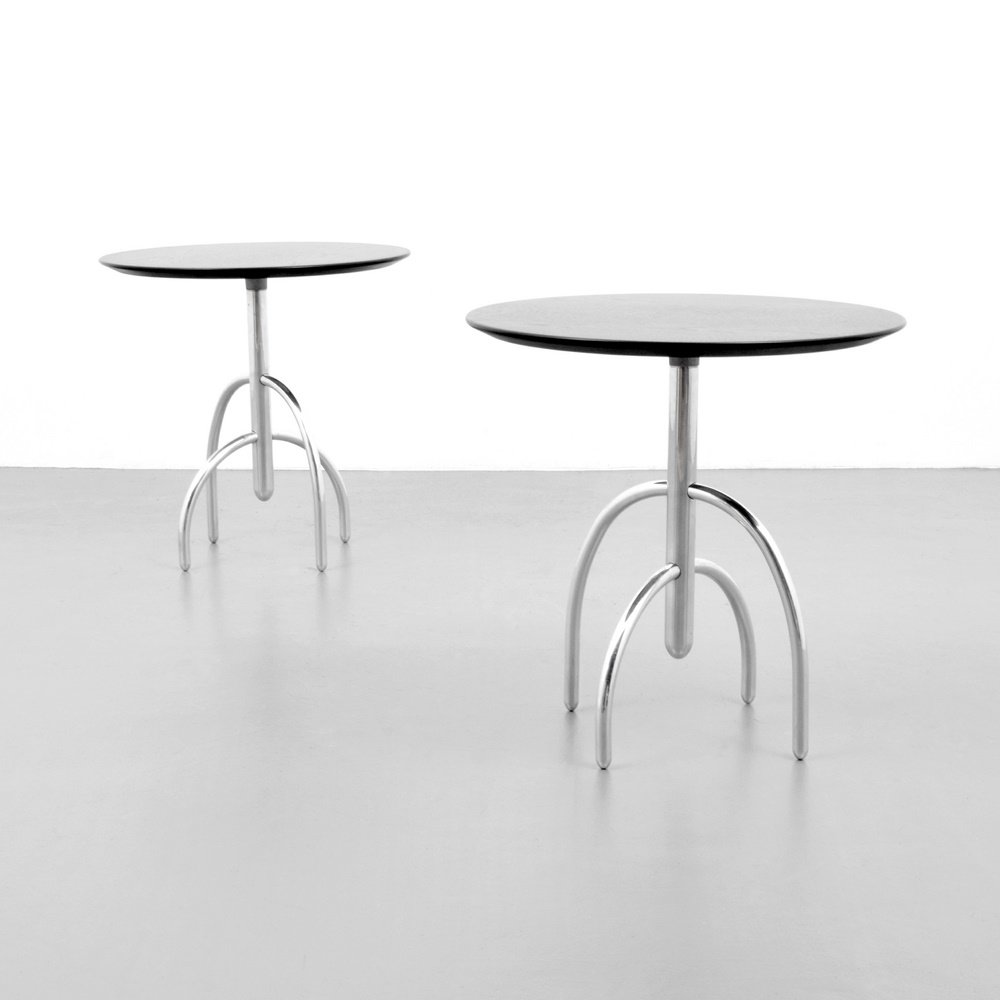 Lawrence Laske SAGUARO CACTUS Tables: Designer & Manufacturer: Lawrence Laske; Knoll Studio Markings: marking(s); 1993 Country of Origin & Materials: USA; wood, metal Additional Information: Table is model 80TR 20. Reference: Knoll - A Mo