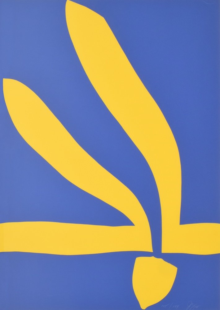 Jack Youngerman Lithograph, Signed Limited Edition: Designer & Manufacturer: Jack Youngerman (b. 1926) Markings: signed; ed. 108/144; 1968 Country of Origin & Materials: American; paper Additional Information: Work is titled ICARUS. Dimensions(H,W,D):